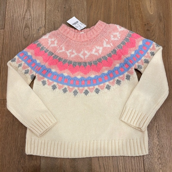 Crewcuts Festive Fair Isle Sweater - S - NWT